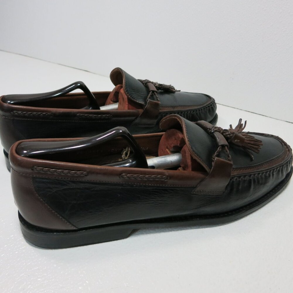 Johnston & Murphy Kiltie Tassel Leather Dress Moccasin Loafers Men's Shoes 10.5 - Picture 6 of 7